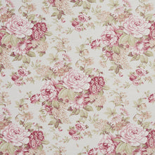 Load image into Gallery viewer, Essentials Heavy Duty Floral Upholstery Drapery Fabric / White Burgundy Green