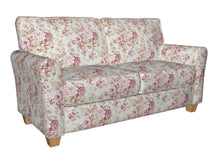 Load image into Gallery viewer, Essentials Heavy Duty Floral Upholstery Drapery Fabric / White Burgundy Green