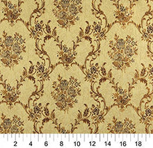Load image into Gallery viewer, Essentials Floral Upholstery Drapery Yellow Brown Fabric