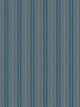 Load image into Gallery viewer, 2 Colorways Geometric Upholstery Stripe Fabric Blue Green Beige