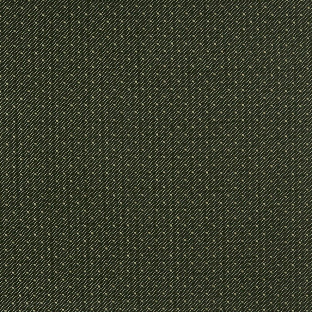 Essentials Heavy Duty Mid Century Modern Scotchgard Forest Green Dot Upholstery Fabric / Moss