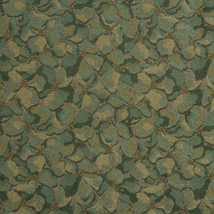 Essentials Heavy Duty Forest Olive Green Floral Petal Upholstery Fabric / Juniper