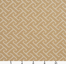Load image into Gallery viewer, Essentials Outdoor Upholstery Drapery Fret Fabric / Beige