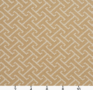 Essentials Outdoor Upholstery Drapery Fret Fabric / Beige