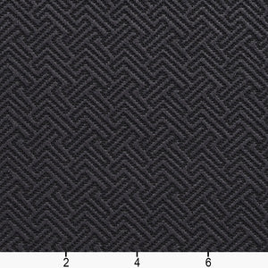Essentials Upholstery Drapery Fret Fabric / Black