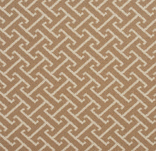 Load image into Gallery viewer, Essentials Outdoor Upholstery Drapery Fret Fabric / Brown