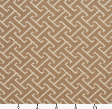 Load image into Gallery viewer, Essentials Outdoor Upholstery Drapery Fret Fabric / Brown