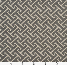 Load image into Gallery viewer, Essentials Outdoor Upholstery Drapery Fret Fabric / Gray