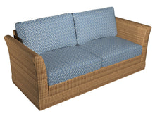 Load image into Gallery viewer, Essentials Outdoor Upholstery Drapery Fret Fabric / Navy