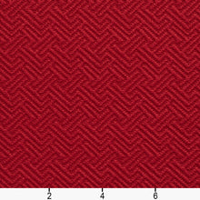 Load image into Gallery viewer, Essentials Upholstery Drapery Fret Fabric / Red