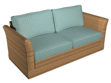 Load image into Gallery viewer, Essentials Outdoor Upholstery Drapery Fret Fabric / Teal