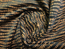 Load image into Gallery viewer, Kravet Couture Gauthier Chocolate Black Brown Hand Painted Abstract Italian Made Animal Pattern Upholstery Drapery Fabric