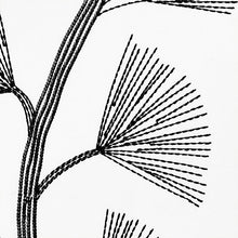 Load image into Gallery viewer, SCHUMACHER GINKGO EMBROIDERY FABRIC / JET
