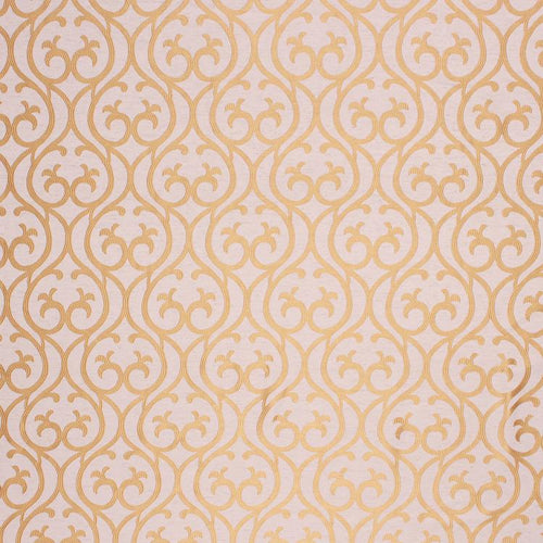 Lightweight Woven Drapery Trellis Fabric / Gold RMIL1