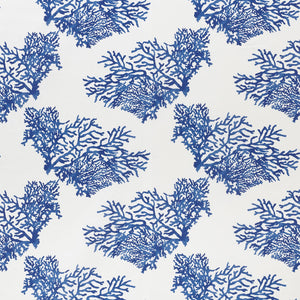 SCHUMACHER INDOOR OUTDOOR GREAT BARRIER REEF II FABRIC / INDIGO