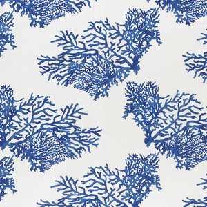 SCHUMACHER INDOOR OUTDOOR GREAT BARRIER REEF II FABRIC / INDIGO