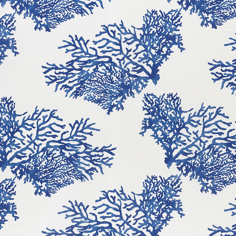 SCHUMACHER INDOOR OUTDOOR GREAT BARRIER REEF II FABRIC / INDIGO