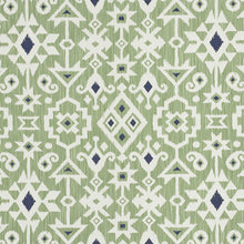 Load image into Gallery viewer, SCHUMACHER CRUSOE IKAT FABRIC / GREEN