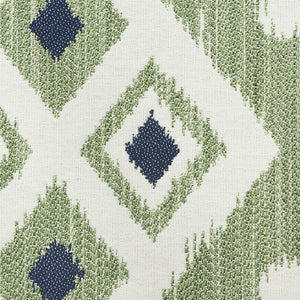 SCHUMACHER CRUSOE IKAT FABRIC / GREEN