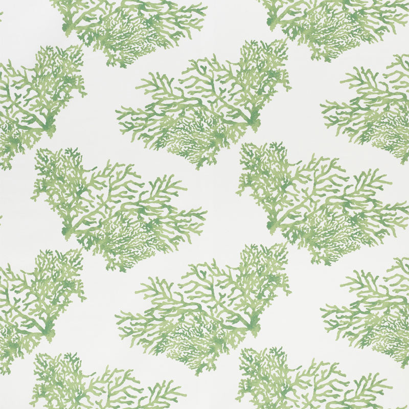 SCHUMACHER INDOOR OUTDOOR GREAT BARRIER REEF II FABRIC / GREEN