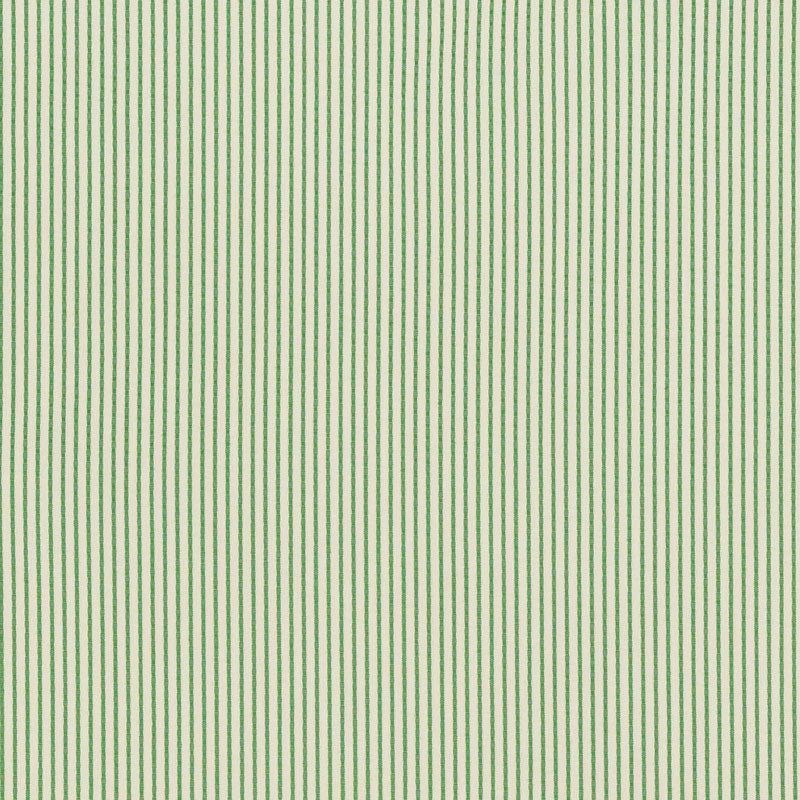 SCHUMACHER INDOOR OUTDOOR STITCHED STRIPE FABRIC / GREEN