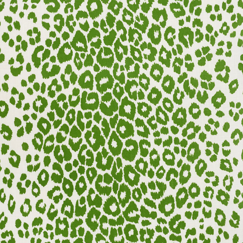 Schumacher Iconic Leopard Fabric Green | Fabric Bistro | Columbia