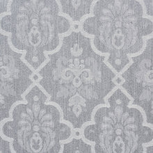 Load image into Gallery viewer, SCHUMACHER HEDGEROW TRELLIS INDOOR OUTDOOR FABRIC / GREY
