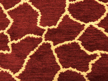 Load image into Gallery viewer, 30.5&quot; of Designer Reversible Giraffe African Animal Pattern Abstract Beige Rusty Brown Chenille Upholstery Fabric