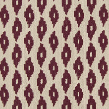 Load image into Gallery viewer, Essentials Heavy Duty Geometric Abstract Upholstery Drapery Fabric / Burgundy White