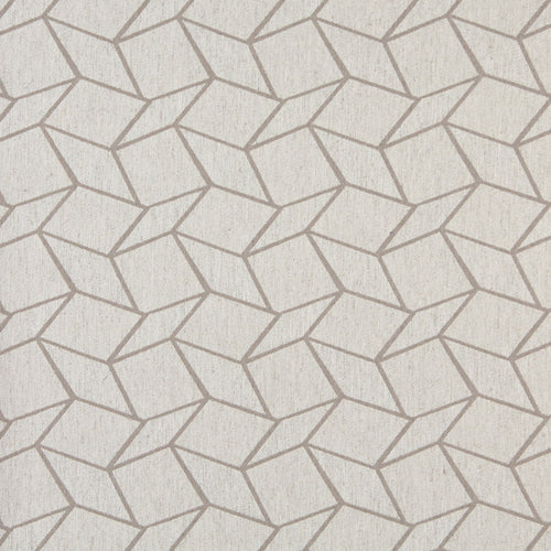 Essentials Heavy Duty Upholstery Geometric Fabric / Beige White