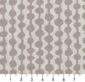 Essentials Heavy Duty Upholstery Geometric Fabric / Beige White