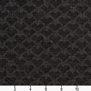 Essentials Heavy Duty Upholstery Drapery Geometric Fabric / Black