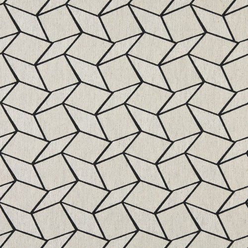 Essentials Heavy Duty Upholstery Geometric Fabric / Black White