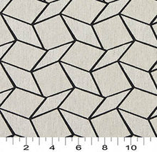 Load image into Gallery viewer, Essentials Heavy Duty Upholstery Geometric Fabric / Black White