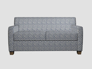 Essentials Heavy Duty Upholstery Geometric Fabric / Blue White