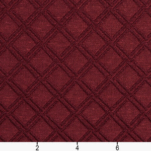Essentials Upholstery Geometric Fabric Burgundy / Wine Diamond