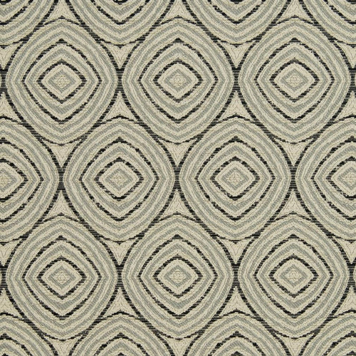 Essentials Heavy Duty Geometric Circles Upholstery Drapery Fabric / Gray Beige