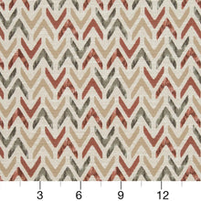 Load image into Gallery viewer, Essentials Heavy Duty Geometric Upholstery Drapery Fabric / Coral Beige Sage