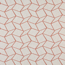 Load image into Gallery viewer, Essentials Heavy Duty Upholstery Geometric Fabric / Coral White