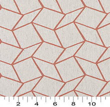 Load image into Gallery viewer, Essentials Heavy Duty Upholstery Geometric Fabric / Coral White