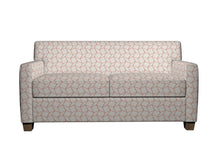 Load image into Gallery viewer, Essentials Heavy Duty Upholstery Geometric Fabric / Coral White