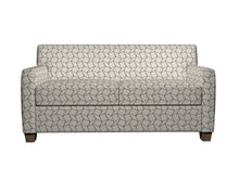 Load image into Gallery viewer, Essentials Heavy Duty Upholstery Geometric Fabric / Dark Brown White