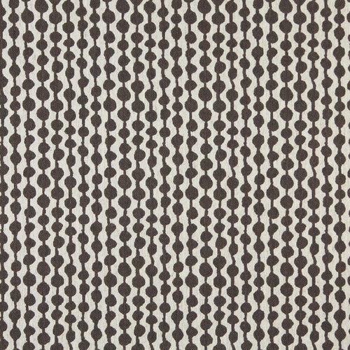 Essentials Heavy Duty Upholstery Geometric Fabric / Dark Brown White