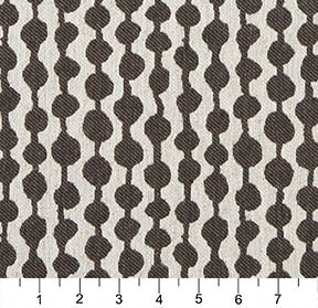 Essentials Heavy Duty Upholstery Geometric Fabric / Dark Brown White
