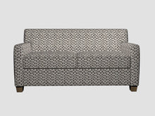Load image into Gallery viewer, Essentials Heavy Duty Upholstery Geometric Fabric / Dark Brown White