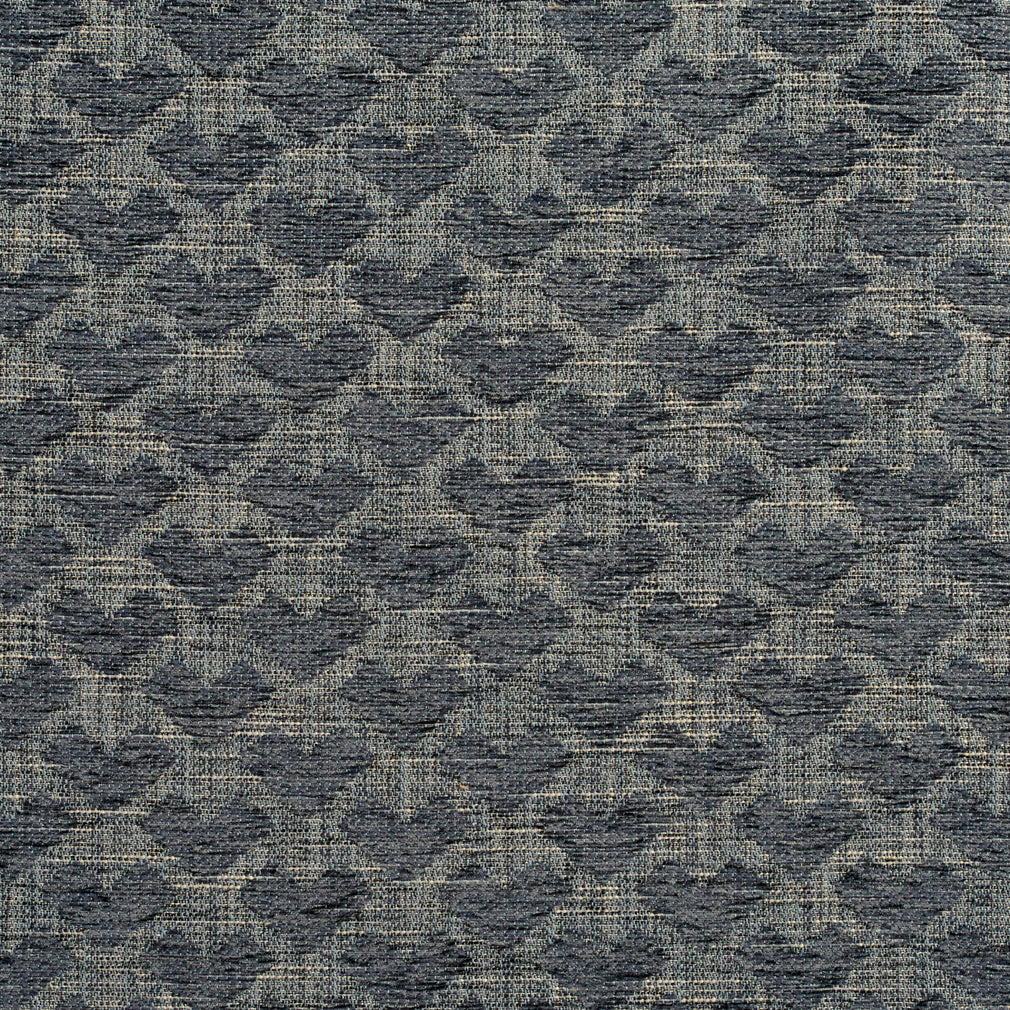 Essentials Heavy Duty Upholstery Drapery Geometric Fabric / Dark Gray