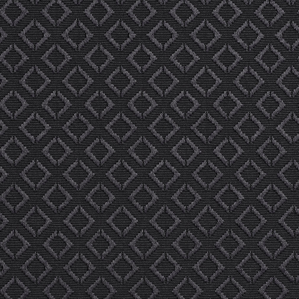 Essentials Upholstery Drapery Geometric Diamond Fabric / Black