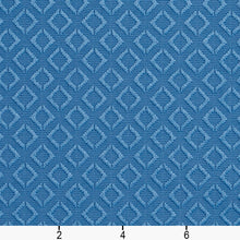 Load image into Gallery viewer, Essentials Upholstery Drapery Geometric Diamond Fabric / Blue