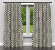Load image into Gallery viewer, Essentials Heavy Duty Geometric Diamond Upholstery Drapery Fabric / Gray White
