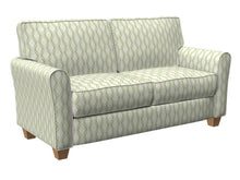 Load image into Gallery viewer, Essentials Heavy Duty Geometric Diamond Upholstery Drapery Fabric / Green White